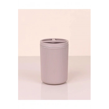 Çizgili Yuvarlak Diş Fırçalık