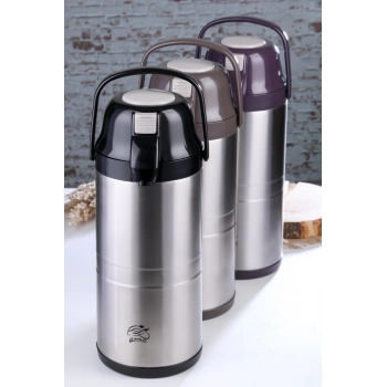 CKR-2009 4.5LT  ÇELİK TERMOS POMPALI - MUSLUKLU (4887)