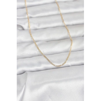 CM 14K Gold Renk 60 cm Zincirli Kadın Kolye - TJ-BKO10949