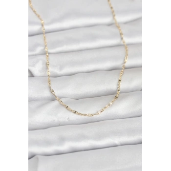 CM 14K Gold Renk Gemici Zincir Model 60 cm Kadın Kolye - TJ-BKO10947