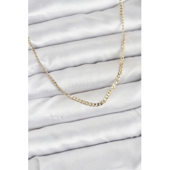 CM 14K Gold Renk Pirinç Zincir Model Kadın Kolye - TJ-BKO10917