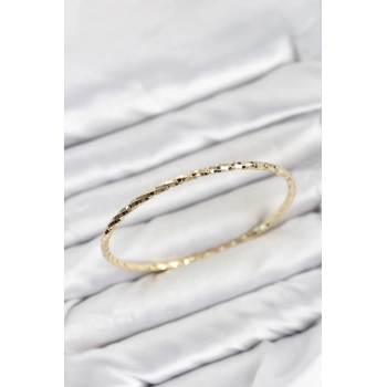 CM Gold Renk Lazer Kesim 65 mm Bilezik TJ-BB8619