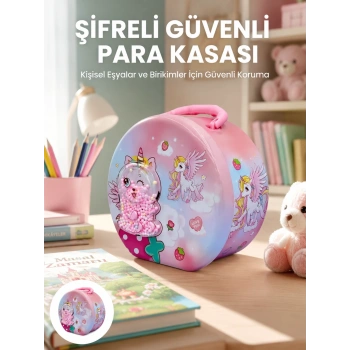 Çocuk Para Kasası Anahtarlı Güvenli Tasarruf Kutusu