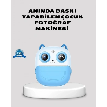 Çocuklar İçin Dijital Kamera Termal Yazıcı 48mp Çift Kamera 1300mah Batarya