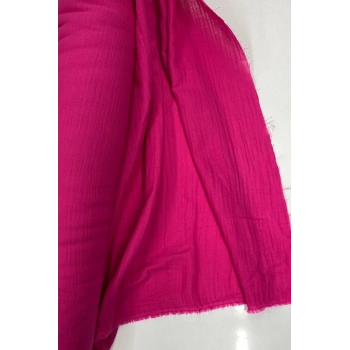 Çok Amaçlı Müslin Pamuklu Bebek Örtü ve Battaniye Kumaşı Müslin Bez Fuşya 73