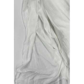 Çok Amaçlı Müslin Pamuklu Bebek Örtü ve Battaniye Kumaşı Müslin Bez Kırık Beyaz 11