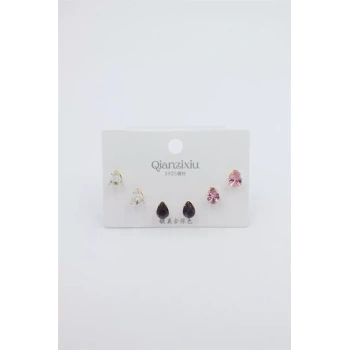 Çoklu Set Küpe - Altın