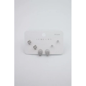 Çoklu Set Küpe - Gümüş