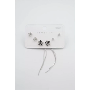 Çoklu Set Küpe - Gümüş