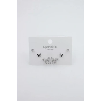 Çoklu Set Küpe - Gümüş