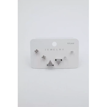 Çoklu Set Küpe - Gümüş