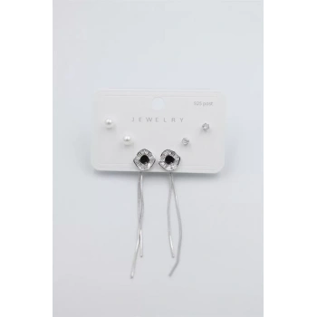 Çoklu Set Küpe - Gümüş