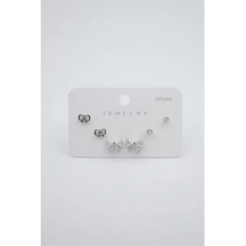 Çoklu Set Küpe - Gümüş