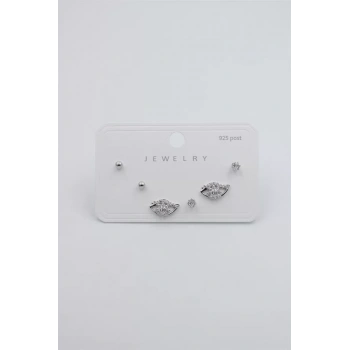 Çoklu Set Küpe - Gümüş