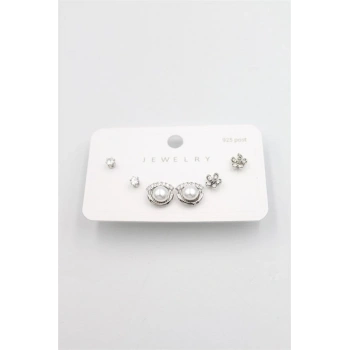Çoklu Set Küpe - Gümüş