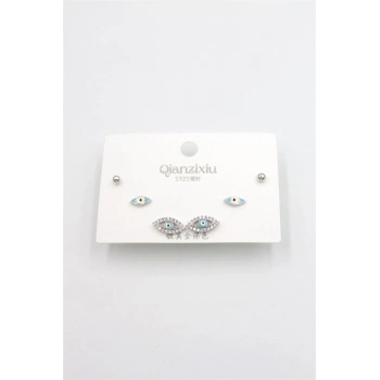 Çoklu Set Küpe - Gümüş