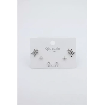 Çoklu Set Küpe - Gümüş