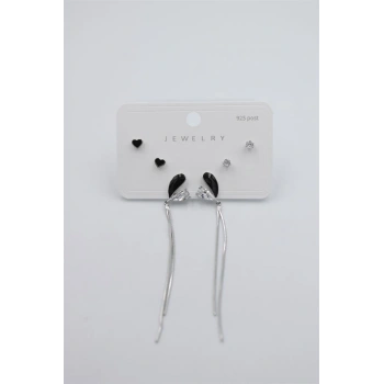 Çoklu Set Küpe - Gümüş