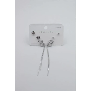 Çoklu Set Küpe - Gümüş