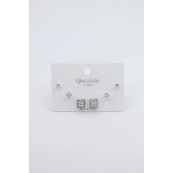 Çoklu Set Küpe - Gümüş