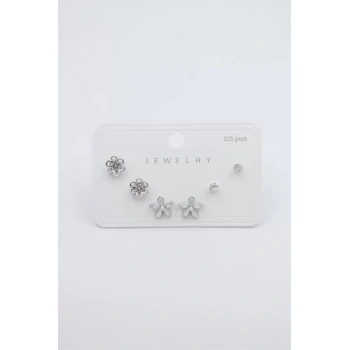 Çoklu Set Küpe - Gümüş