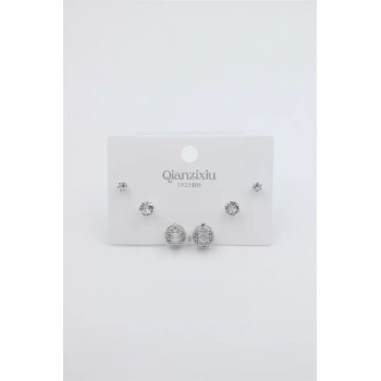 Çoklu Set Küpe - Gümüş