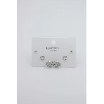 Çoklu Set Küpe - Gümüş