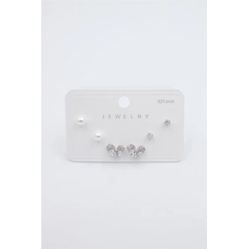 Çoklu Set Küpe - Gümüş