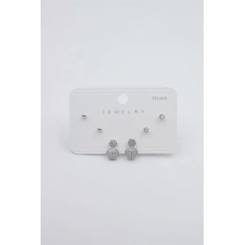 Çoklu Set Küpe - Gümüş