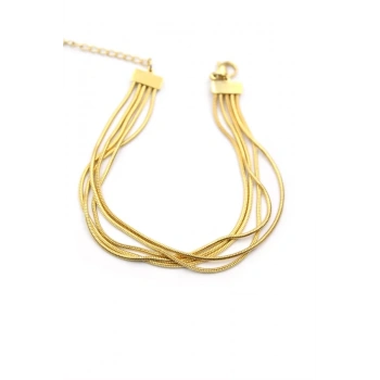 Çoklu Zincir Bileklik - Altın