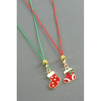 Çorap Yılbaşı İpli Kolye