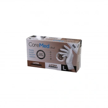 COREMED BİMEL L BEDEN PUDRALI MUAYENE ELDİVENİ 100LÜ (4887)