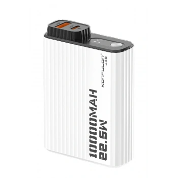 A40Q 10.000 mAh PD 20W Mini Powerbank - Siyah-Beyaz