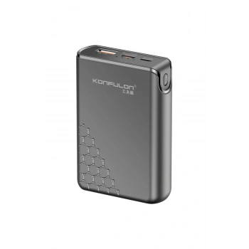 A6Q 22.5W Usb 3.0 ve 20W Type-C Çıkışlı 10.000 mAh PD Powerbank - Siyah