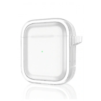 Airpods 4 (4.nesil) Shiny Şeffaf Kılıf - Beyaz