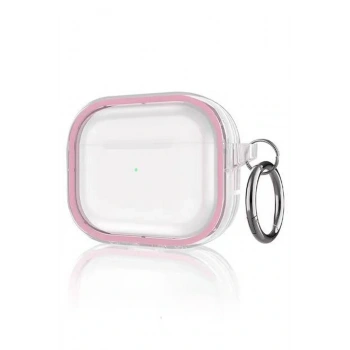 Airpods Pro 2 (2.nesil) Shiny Şeffaf Kılıf - Pembe