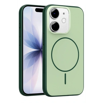 Apple iPhone 11 Neva Magsafe Kapak - Koyu Yeşil