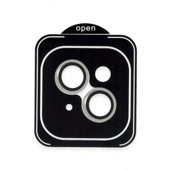 Apple iPhone 13 PVD Metal Kamera Lens - Gümüş