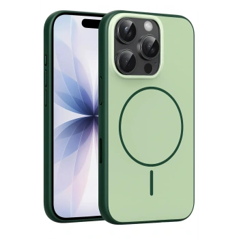 Apple iPhone 16 Pro Max Neva Magsafe Kapak - Koyu Yeşil