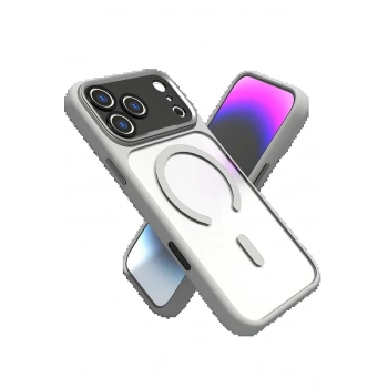 Apple iPhone 17 Pro Hazar Magsafe Kapak - Gri
