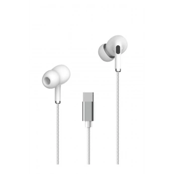 INA16 Type-C Kablolu Kulak İçi Kulaklık - Beyaz