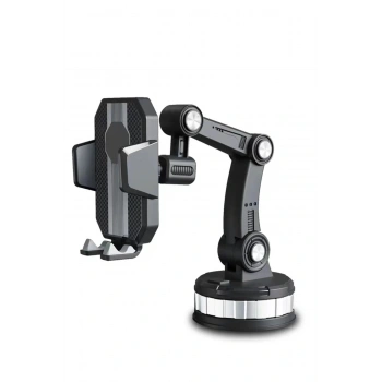 Vlike V13 Vantuzlu 360 Derece Ayarlanabilir Araç Tutucu - Siyah