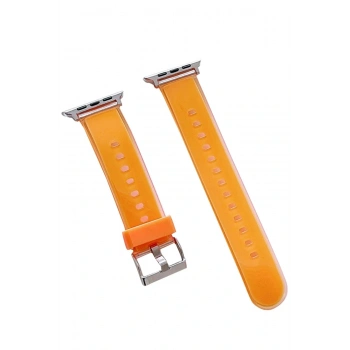 Watch 38mm Jelly Silikon Kordon - Turuncu