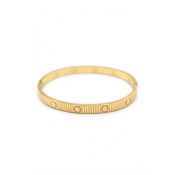 Crt Love Taşsız Bilezik - Altın