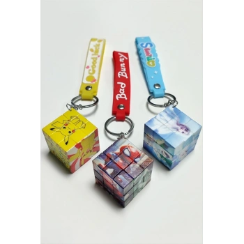 Çzgflm Küp Anahtarlık