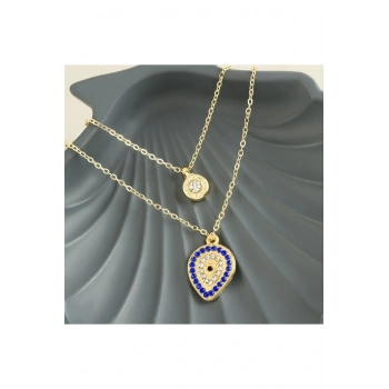 Damla Nazar Yeni Sezon İkili Kolye