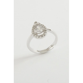 Damla Zirkon Taşlı Yüzük