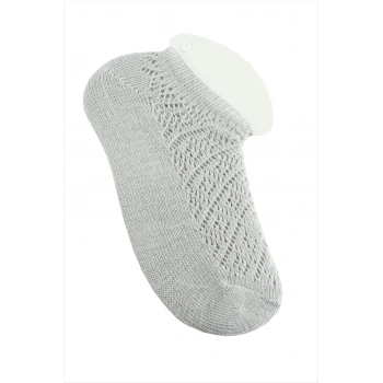 Dantel Yünlü Kısa Çorap