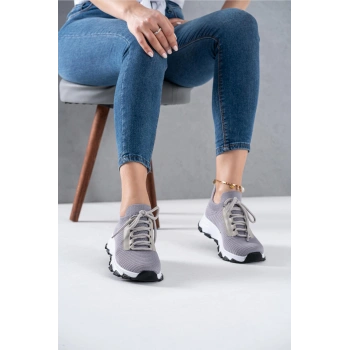 Darlene Gri Triko Spor Ayakkabı