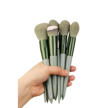 Dayanıklı Makyaj Fırçası Seti 13 Parça Yumuşak Kıllı Fırçalar Allık Fondöten Far Fırçası